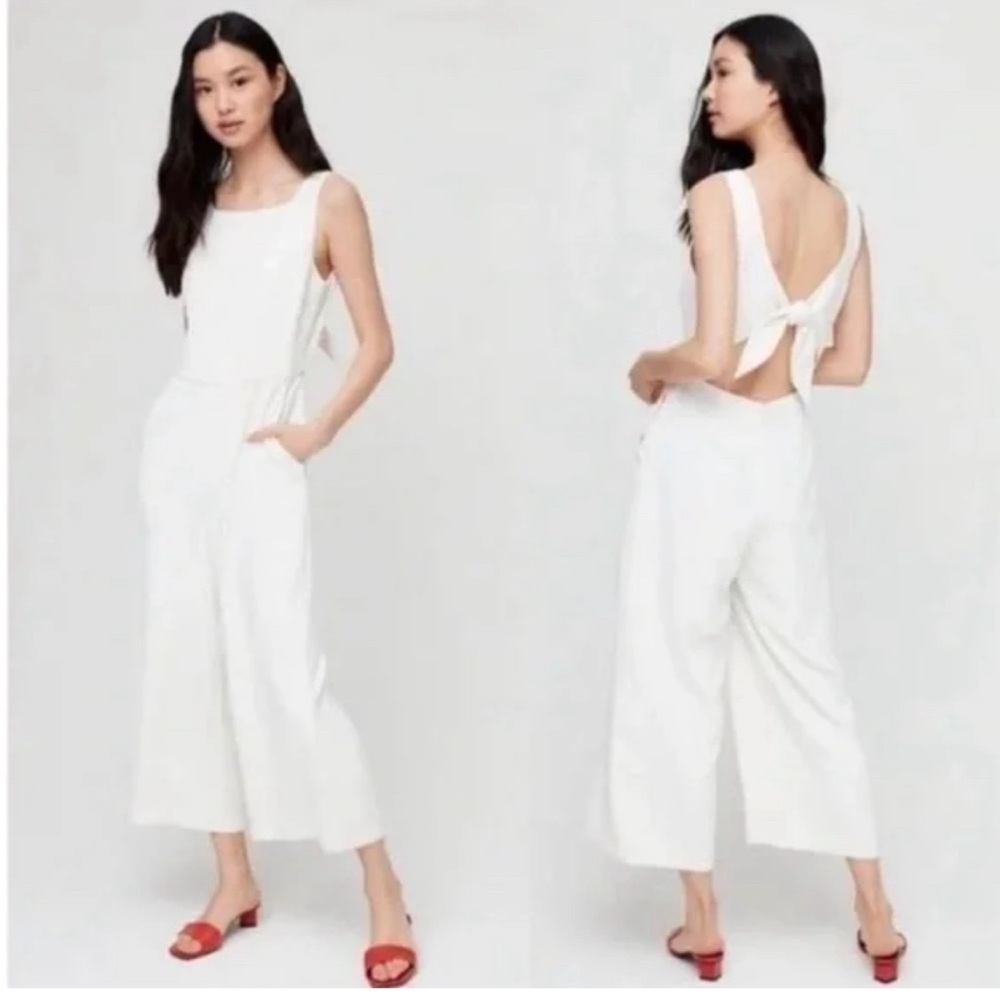 Aritzia Wilfred Ecoulement Jumpsuit in White Size 2